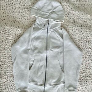 Lululemon white hoodie full zip